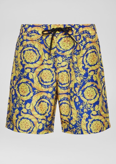 Pantaloni Scurti Inot Versace Versace Barocco Print Barbati | HKFDRNT-19